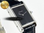 Cartier Tank Must Large Black Leather Strap Swiss Quartz - Görsel 5