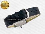 Tank Must Large SS 33.7mm DRF 1:1 Best Edition White Dial Diamonds Bezel on Black Calfskin Strap Swiss Quartz - Görsel 15