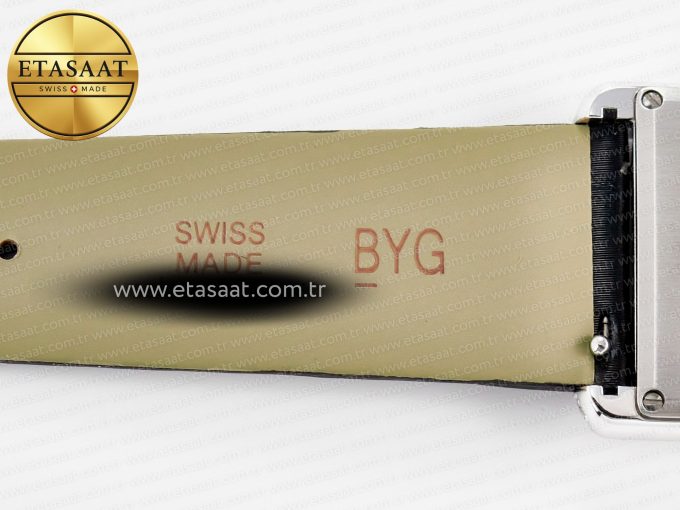 Tank Must Large SS 33.7mm DRF 1:1 Best Edition White Dial Diamonds Bezel on Black Calfskin Strap Swiss Quartz - Görsel 20