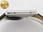 Tank Must Large SS 33.7mm DRF 1:1 Best Edition White Dial on Black Leather Strap Swiss Quartz - Görsel 12