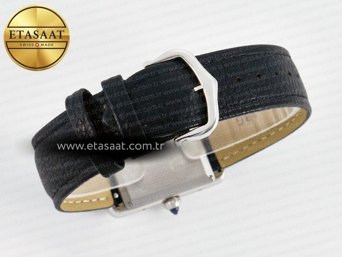 Tank Must Large SS 33.7mm DRF 1:1 Best Edition White Dial on Black Leather Strap Swiss Quartz - Görsel 14