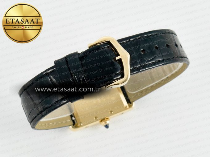 Tank Must Large YG 33.7mm DRF 1:1 Best Edition YG Dial on Black Leather Strap Swiss Quartz - Görsel 15