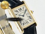 Tank Must Large YG 33.7mm DRF 1:1 Best Edition YG Dial on Black Leather Strap Swiss Quartz - Görsel 5