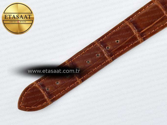 Tank Must Large YG 33.7mm DRF 1:1 Best Edition YG Dial on Brown Leather Strap Swiss Quartz - Görsel 17