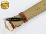 Tank Must Large YG 33.7mm DRF 1:1 Best Edition YG Dial on Brown Leather Strap Swiss Quartz - Görsel 19