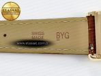 Tank Must Large YG 33.7mm DRF 1:1 Best Edition YG Dial on Brown Leather Strap Swiss Quartz - Görsel 21