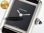 Tank Must Small SS 29mm DRF 1:1 Best Edition Black Dial on Black Leather Strap Swiss Quartz - Görsel 10