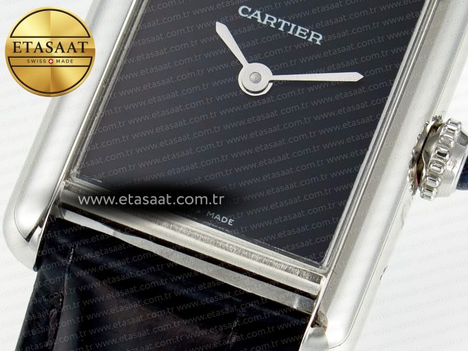 Tank Must Small SS 29mm DRF 1:1 Best Edition Black Dial on Black Leather Strap Swiss Quartz - Görsel 11