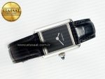 Tank Must Small SS 29mm DRF 1:1 Best Edition Black Dial on Black Leather Strap Swiss Quartz - Görsel 8