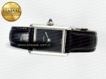 Tank Must Small SS 29mm DRF 1:1 Best Edition Black Dial on Black Leather Strap Swiss Quartz - Görsel 9