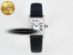 Tank Must Small SS 29mm DRF 1:1 Best Edition White Dial Diamonds Bezel on Black Calfskin Strap Swiss Quartz - Görsel 3