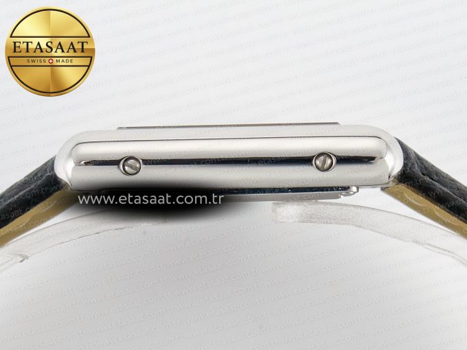 Tank Must Small SS 29mm DRF 1:1 Best Edition White Dial on Black Leather Strap Swiss Quartz - Görsel 12