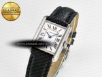 Tank Must Small SS 29mm DRF 1:1 Best Edition White Dial on Black Leather Strap Swiss Quartz - Görsel 2