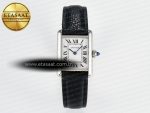 Tank Must Small SS 29mm DRF 1:1 Best Edition White Dial on Black Leather Strap Swiss Quartz - Görsel 3