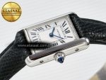 Tank Must Small SS 29mm DRF 1:1 Best Edition White Dial on Black Leather Strap Swiss Quartz - Görsel 6