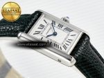 Tank Must Small SS 29mm DRF 1:1 Best Edition White Dial on Black Leather Strap Swiss Quartz - Görsel 7