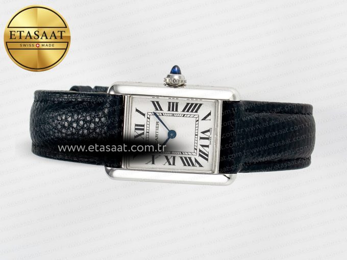 Tank Must Small SS 29mm DRF 1:1 Best Edition White Dial on Black Leather Strap Swiss Quartz - Görsel 9