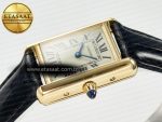 Tank Must Small YG 29mm DRF 1:1 Best Edition YG Dial on Black Leather Strap Swiss Quartz - Görsel 6