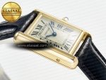 Tank Must Small YG 29mm DRF 1:1 Best Edition YG Dial on Black Leather Strap Swiss Quartz - Görsel 7