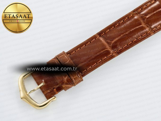 Tank Must Small YG 29mm DRF 1:1 Best Edition YG Dial on Brown Leather Strap Swiss Quartz - Görsel 17