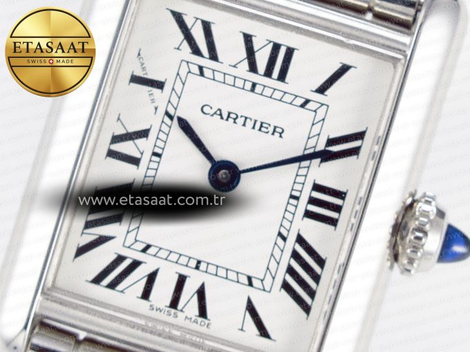 Tank Must SS 33.7mm DRF 1:1 Best Edition White Dial on SS Bracelet Jap Quartz - Görsel 10