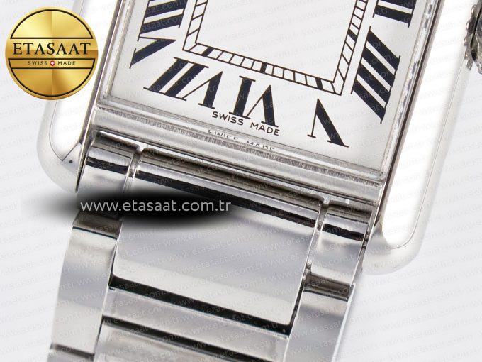 Tank Must SS 33.7mm DRF 1:1 Best Edition White Dial on SS Bracelet Jap Quartz - Görsel 11