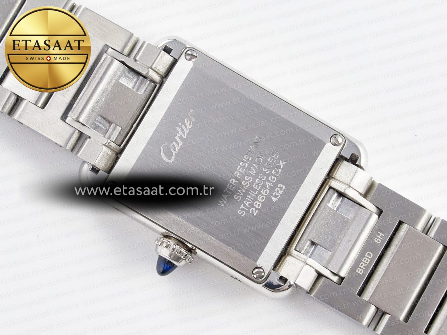 Tank Must SS 33.7mm DRF 1:1 Best Edition White Dial on SS Bracelet Jap Quartz - Görsel 15