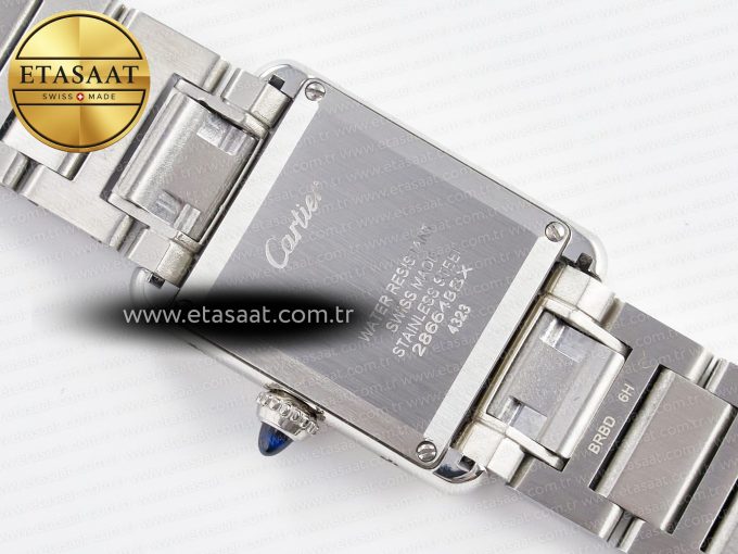 Tank Must SS 33.7mm DRF 1:1 Best Edition White Dial on SS Bracelet Jap Quartz - Görsel 15
