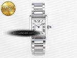 Tank Must SS 33.7mm DRF 1:1 Best Edition White Dial on SS Bracelet Jap Quartz - Görsel 3