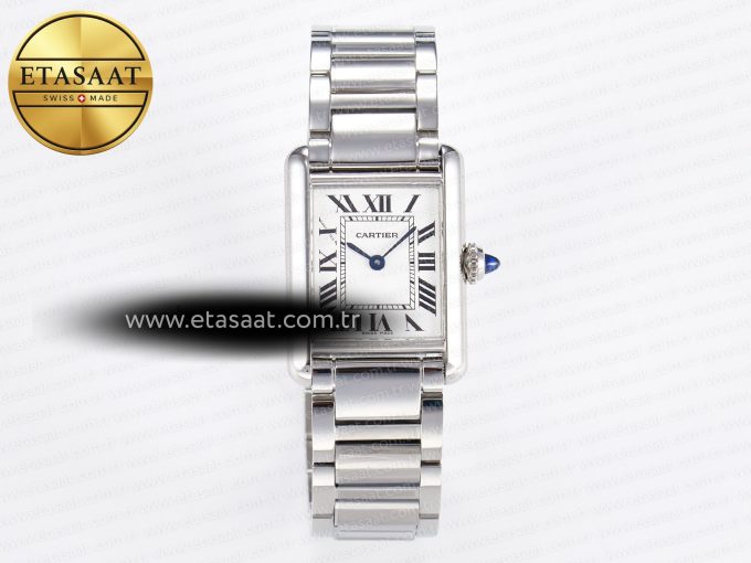 Tank Must SS 33.7mm DRF 1:1 Best Edition White Dial on SS Bracelet Jap Quartz - Görsel 3