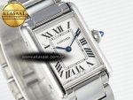 Tank Must SS 33.7mm DRF 1:1 Best Edition White Dial on SS Bracelet Jap Quartz - Görsel 5