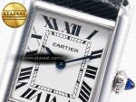 Tank Solo Ladies 28mm SS AF 1:1 Best Edition White Dial on Black Leather Strap Ronda Quartz - Görsel 10
