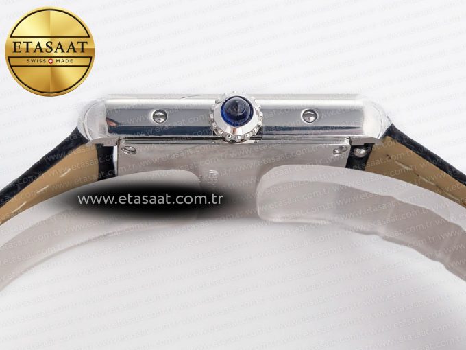 Tank Solo Ladies 28mm SS AF 1:1 Best Edition White Dial on Black Leather Strap Ronda Quartz - Görsel 13