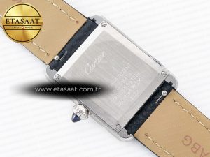 Tank Solo Ladies 28mm SS AF 1:1 Best Edition White Dial on Black Leather Strap Ronda Quartz - Görsel 15