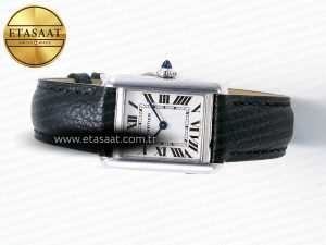 Tank Solo Ladies 28mm SS AF 1:1 Best Edition White Dial on Black Leather Strap Ronda Quartz - Görsel 9