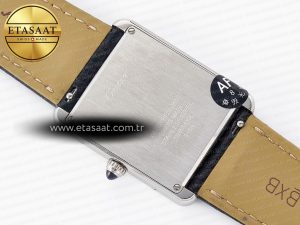 Tank Solo Ladies 33.7mm SS AF 1:1 Best Edition White Dial on Black Leather Strap Ronda Quartz - Görsel 12