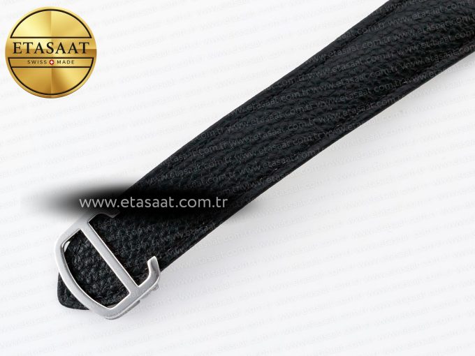 Tank Solo Ladies 33.7mm SS AF 1:1 Best Edition White Dial on Black Leather Strap Ronda Quartz - Görsel 14
