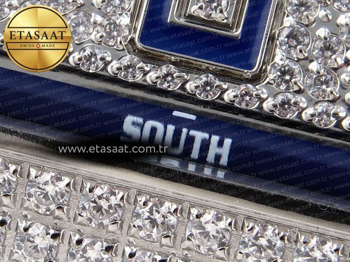 Vanguard SS Full Diamonds ABF Best Edition Diamonds Blue Dial on Diamonds Bracelet A2824 - Görsel 12