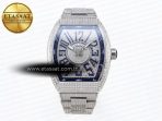 Franck Muller Diamonds Blue Dial on Diamonds A2824 - Görsel 3