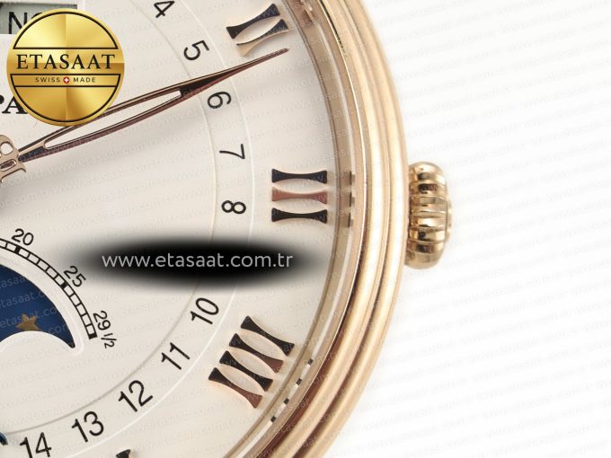 Villeret 6654 SS Complicated Function APSF 1:1 Best Edition White Dial on Leather Strap A6654 - Görsel 11