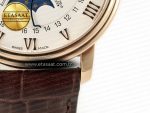 Villeret 6654 SS Complicated Function APSF 1:1 Best Edition White Dial on Leather Strap A6654 - Görsel 13
