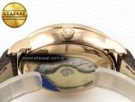 Villeret 6654 SS Complicated Function APSF 1:1 Best Edition White Dial on Leather Strap A6654 - Görsel 15