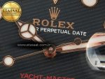 Yacht-Master 126655 ARF RG/Tungsten1:1 Best Edition on Oysterflex Rubber Strap VR3235（Gain Weight ） - Görsel 10