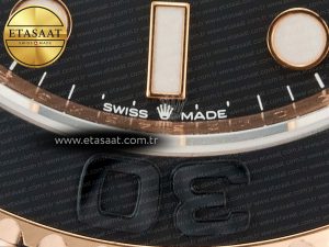 Yacht-Master 126655 ARF RG/Tungsten1:1 Best Edition on Oysterflex Rubber Strap VR3235（Gain Weight ） - Görsel 13