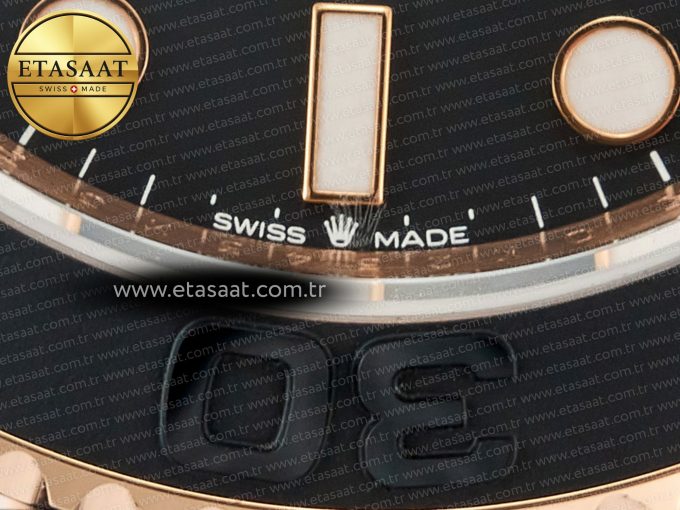 Yacht-Master 126655 ARF RG/Tungsten1:1 Best Edition on Oysterflex Rubber Strap VR3235（Gain Weight ） - Görsel 13