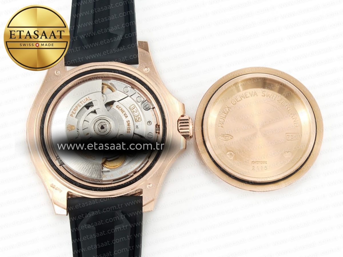 Yacht-Master 126655 ARF RG/Tungsten1:1 Best Edition on Oysterflex Rubber Strap VR3235（Gain Weight ） - Görsel 18