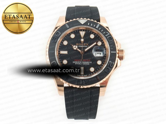 Yacht-Master 126655 ARF RG/Tungsten1:1 Best Edition on Oysterflex Rubber Strap VR3235（Gain Weight ） - Görsel 3
