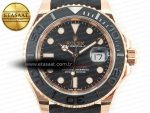 Yacht-Master 126655 ARF RG/Tungsten1:1 Best Edition on Oysterflex Rubber Strap VR3235（Gain Weight ） - Görsel 4