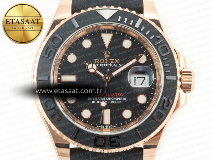 Yacht-Master 126655 ARF RG/Tungsten1:1 Best Edition on Oysterflex Rubber Strap VR3235（Gain Weight ） - Görsel 4