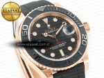 Yacht-Master 126655 ARF RG/Tungsten1:1 Best Edition on Oysterflex Rubber Strap VR3235（Gain Weight ） - Görsel 5
